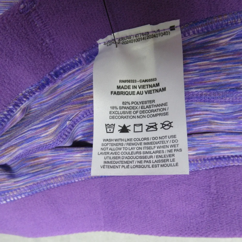 Nike Pro Short Women XXL Purple Space Dye Dri Fit High Rise Tight Fit $74‎ NEW